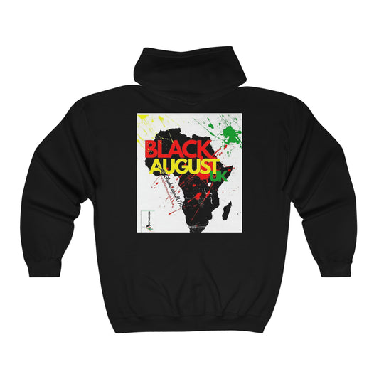 Choose your colour Black August Kings: Men Heavy Blend™ Full Zip Hooded Sweatshirt